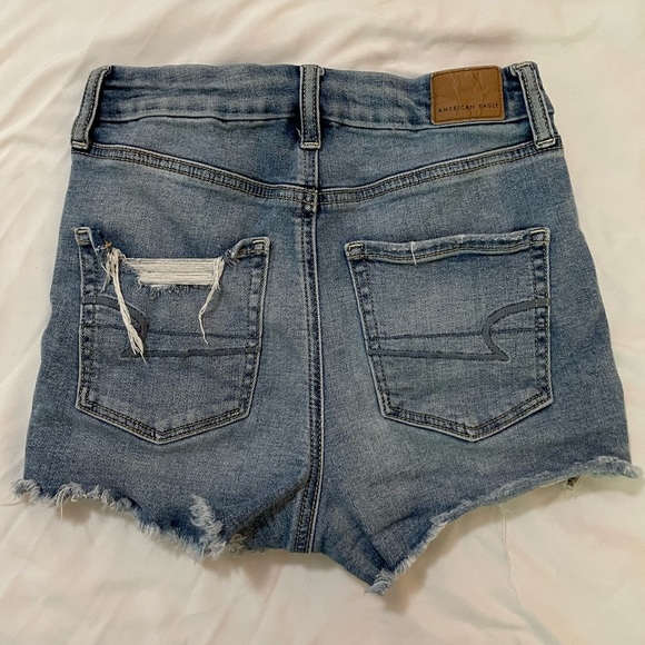 American Eagle Super Stretch Jean Shorts Size 0 - Picture 2 of 6